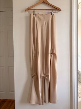 Made in Italy - Gorgeous Elegant Maxi Skirt w/ Subtle Draping - EU40